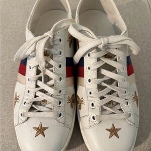 Gucci Women’s Ace Sneaker w/Bees and Stars
